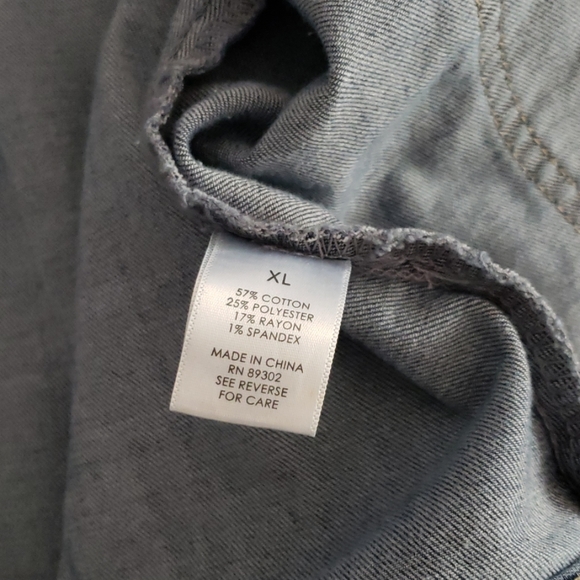 Denim jacket, coat,  size XL NWT - Picture 5 of 8